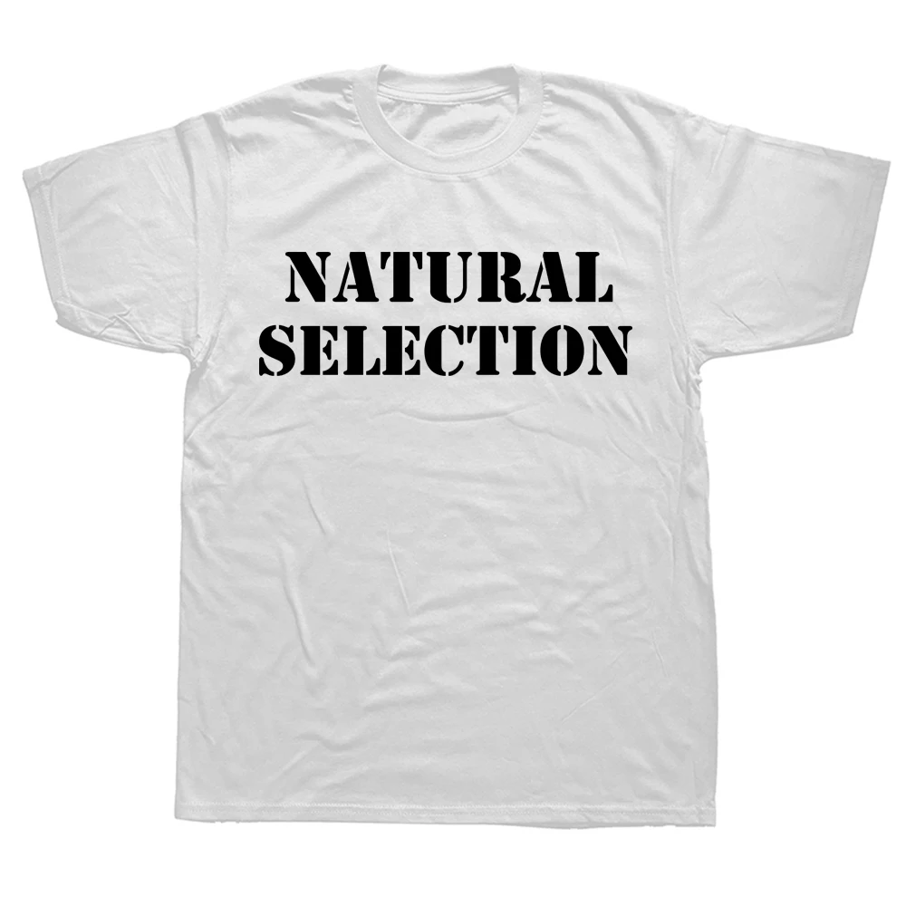 Street Fashion Evolution - Natural Selection T-shirt met tekstprint voor