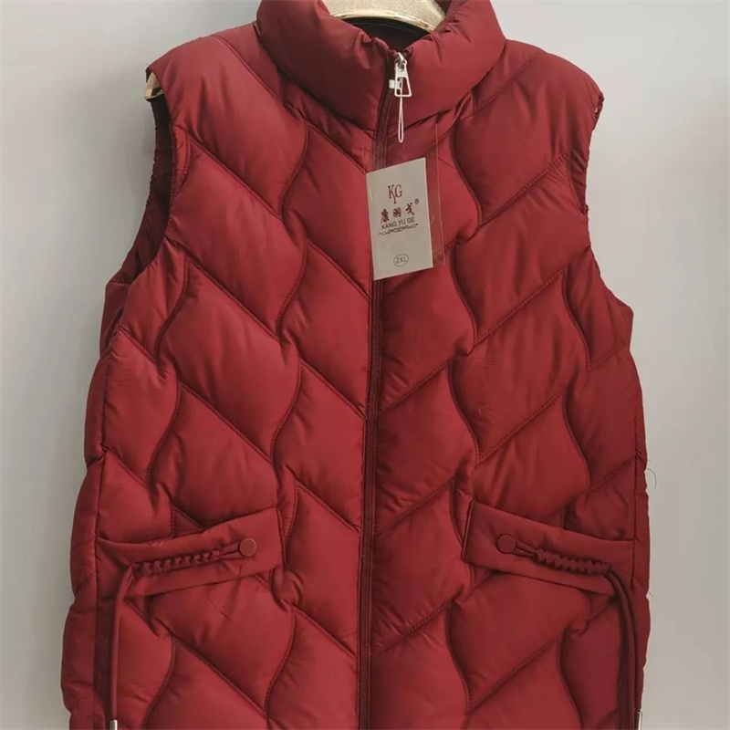 Puffer Vest Padded - Winter Middelbare Leeftijd Moeder Katoen Gewatteerd
