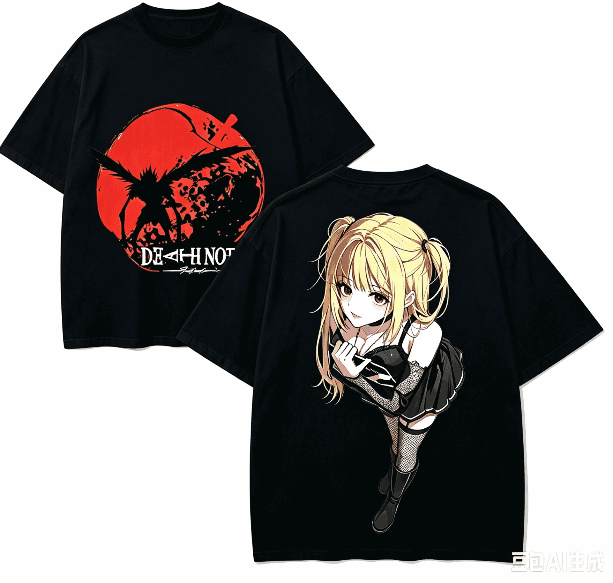 Street Fashion Model - Death Note Anime Lover T-shirt Harajuku