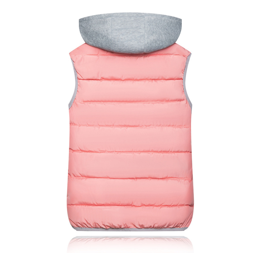 Puffer Vest Padded - Casual gewatteerd vest met capuchon Dames