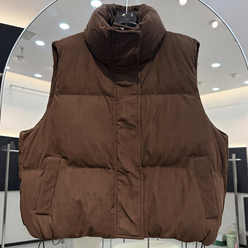 Puffer Vest Padded - Dames Puffer Vest met Staande Kraag,