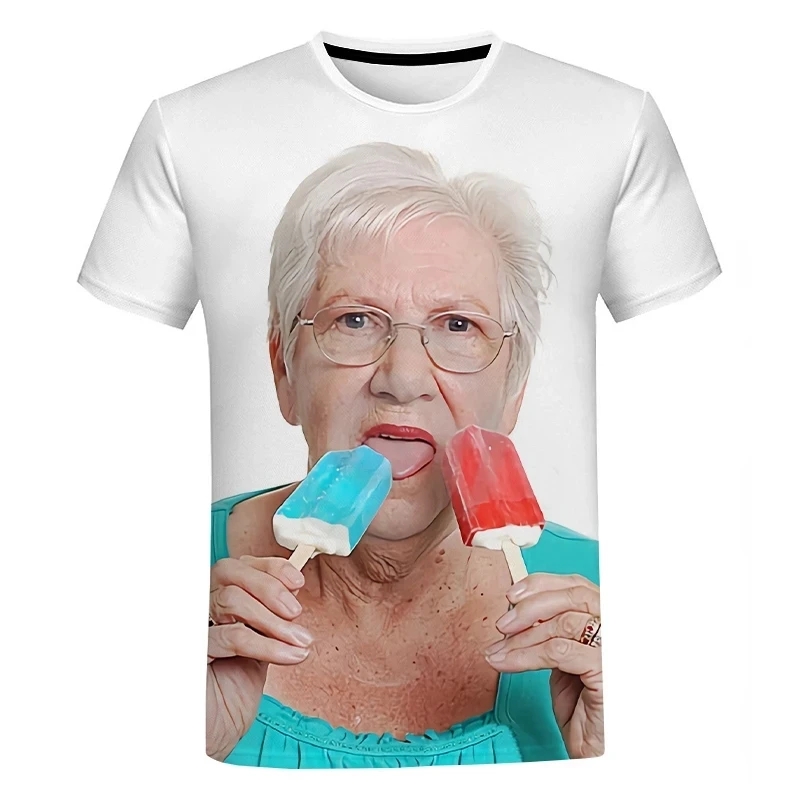 Street Fashion Plus Size - Zomer Leuk Nieuw Oma Patroon Heren
