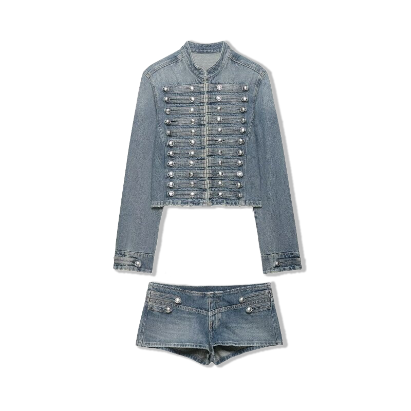 Street Fashion News - 2026 Nieuwe Vrouwen Denim 2 Delige