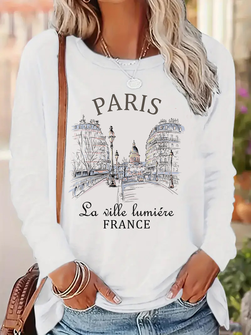 Street Fashion Paris 2025 - 2025 Mode Parijs Brief Print Shirt