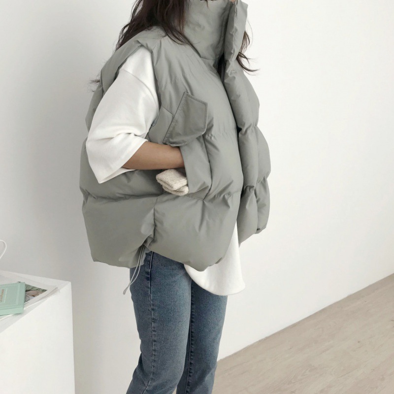 Puffer Vest Padded - Dames katoenen gewatteerde jas 2025 winter