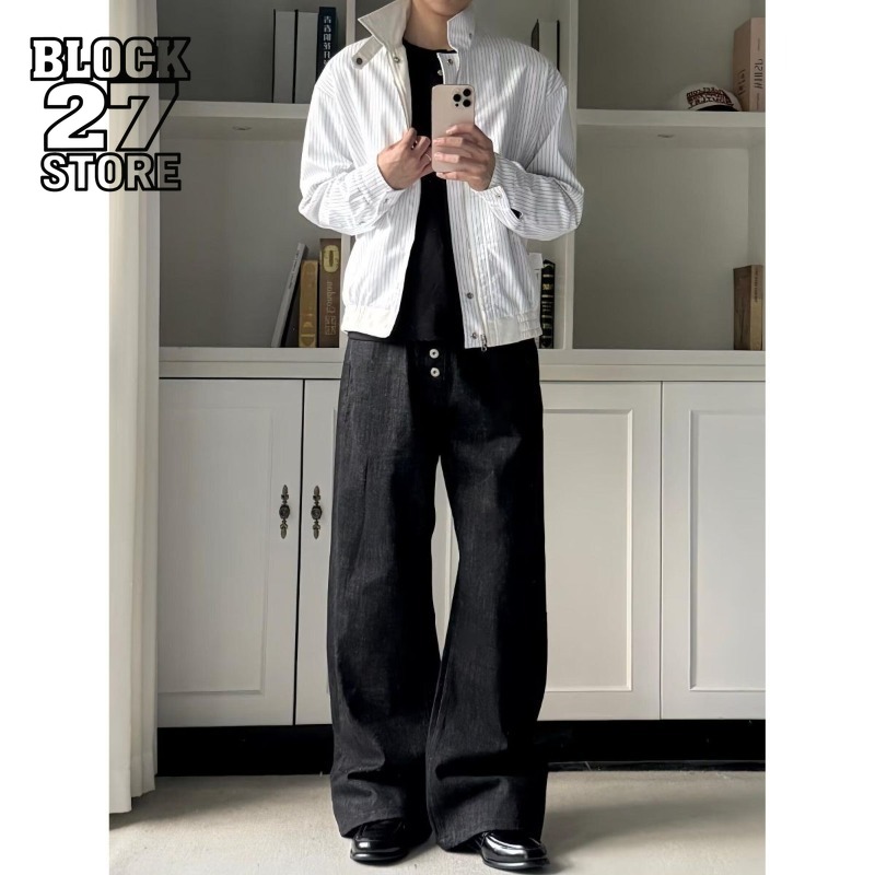 Street Fashion Jeans Men - Heren Jeans Harajuku Zomer Brief Print