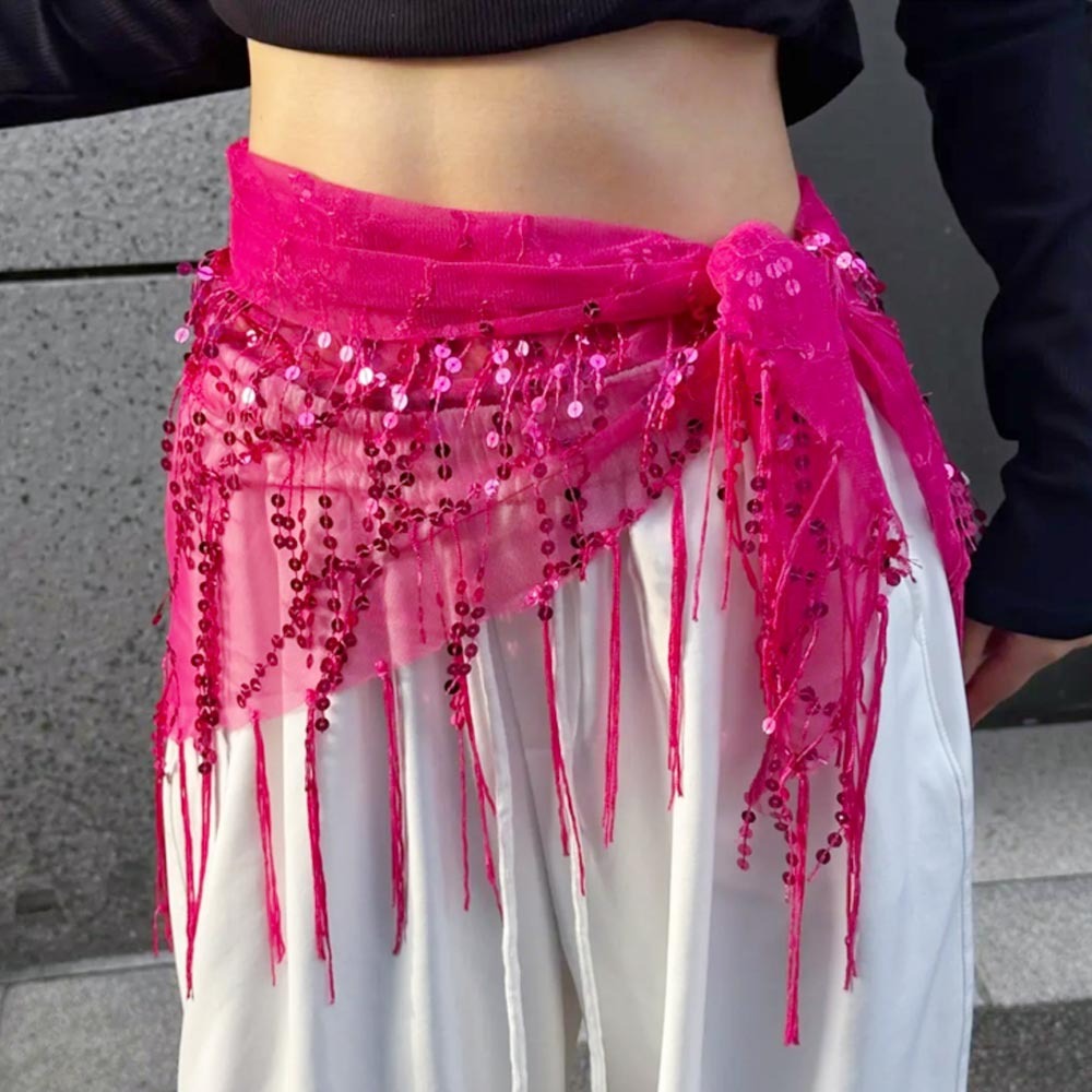 Street Fashion India - Mode Pailletten Buikdans Riem Jazzdans Street