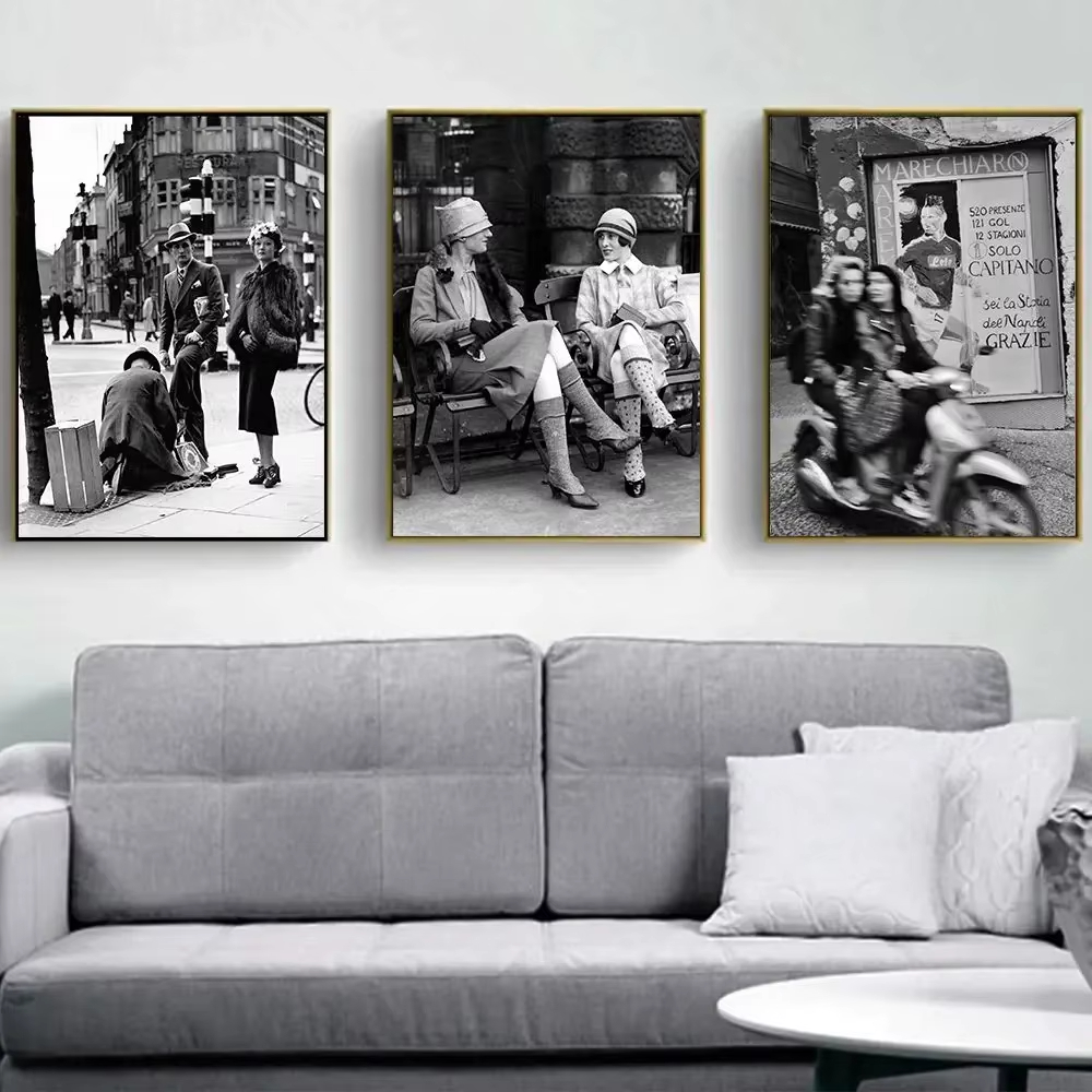 Mode zwart-wit vintage fotogra - Street Fashion Vintage recensie en prijs
