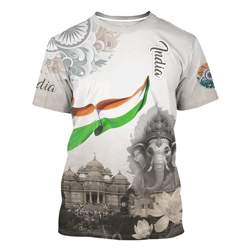India Flag Print T-shirt Men's - Street Fashion India recensie en prijs