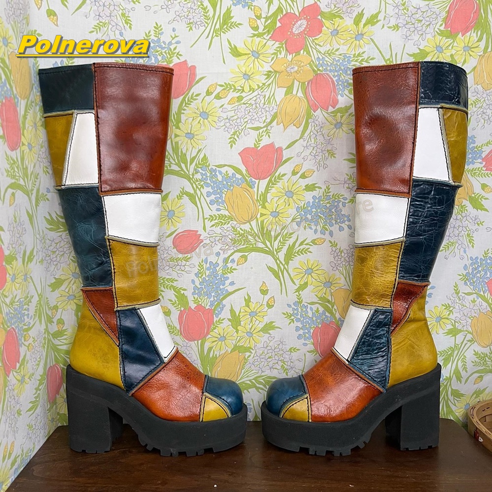 Vrouwen Retro Patchwork Ledere - Street Fashion Vintage recensie en prijs