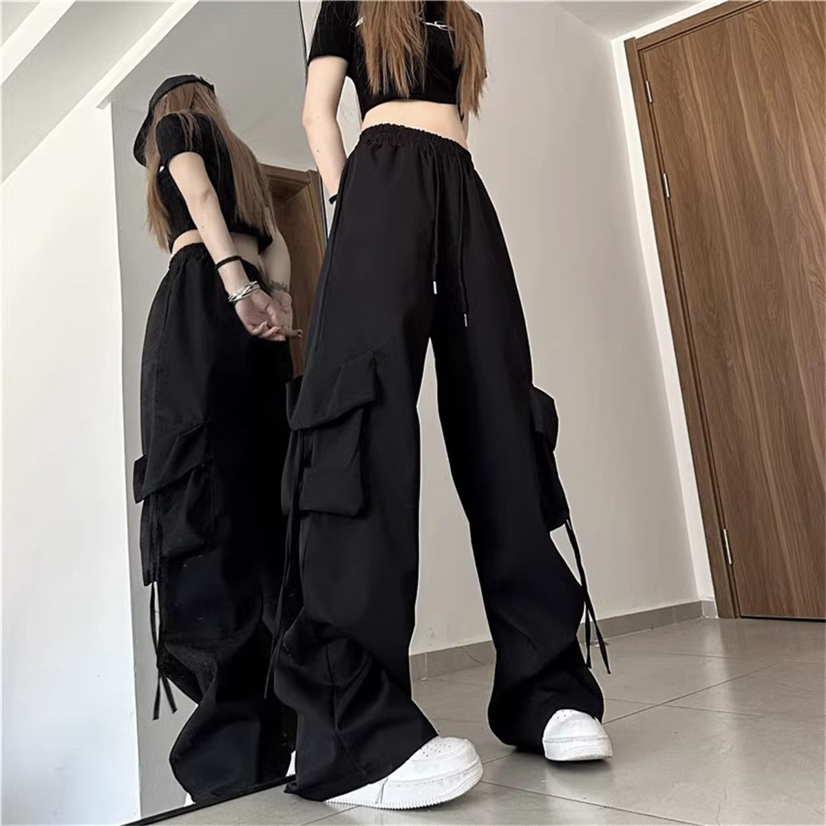 Plus Size Vrouwen Cargo Broek  - Street Fashion Plus Size recensie en prijs