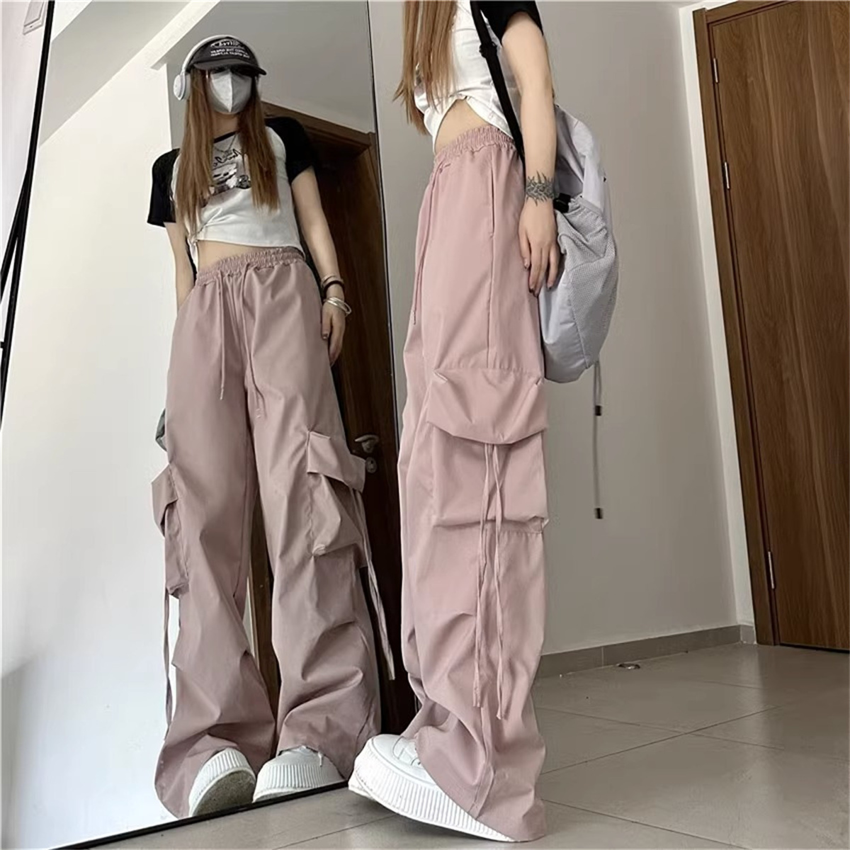 Plus Size Vrouwen Cargo Broek  - Street Fashion Plus Size recensie en prijs