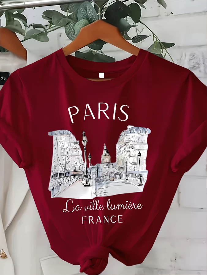 Y2k T-shirt Parijs Dames Print - Street Fashion Paris 2025 recensie en prijs