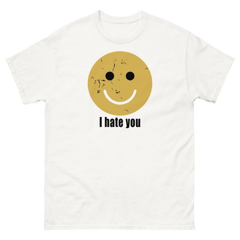 Ik haat je, smiley face, nieuw - Street Fashion Model recensie en prijs