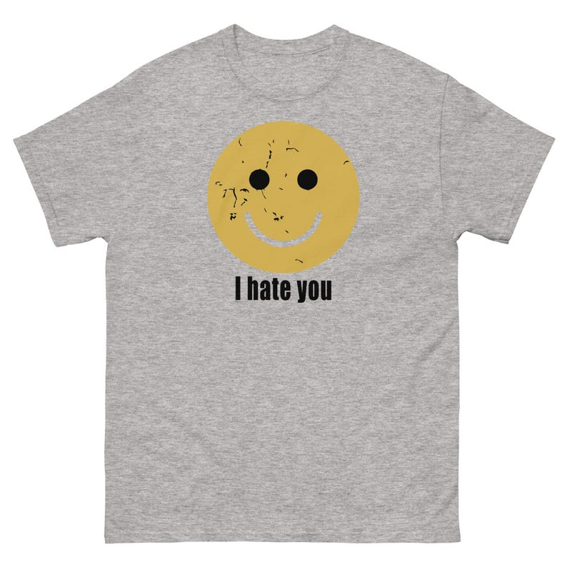 Ik haat je, smiley face, nieuw - Street Fashion Model recensie en prijs