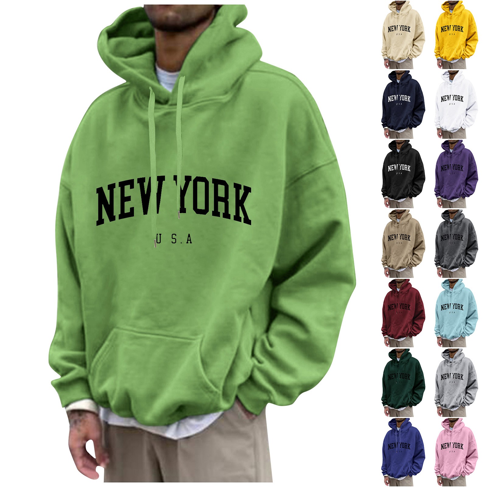 New York Print Heren Hoodies M - Street Fashion In New York recensie en prijs