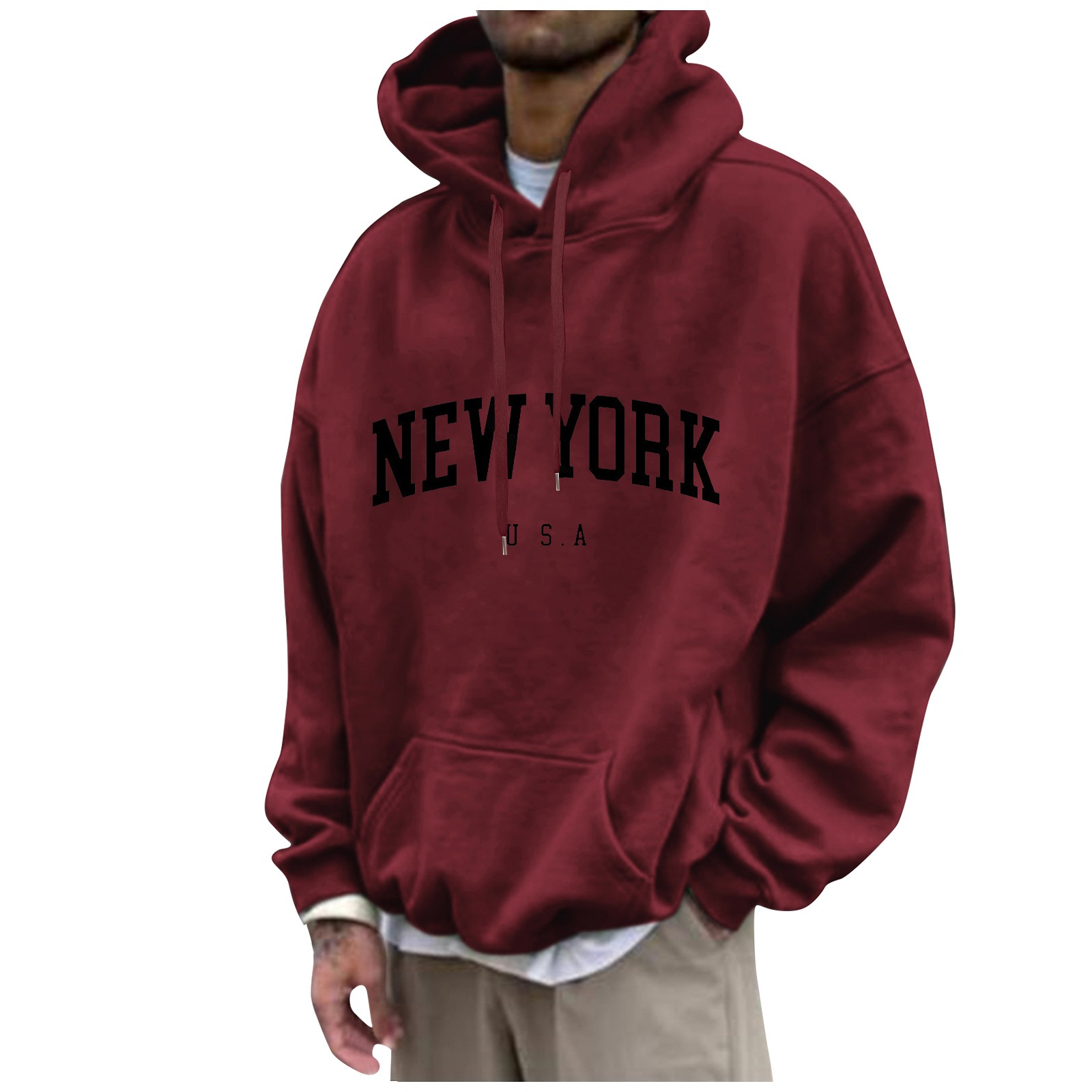 New York Print Heren Hoodies M - Street Fashion In New York recensie en prijs