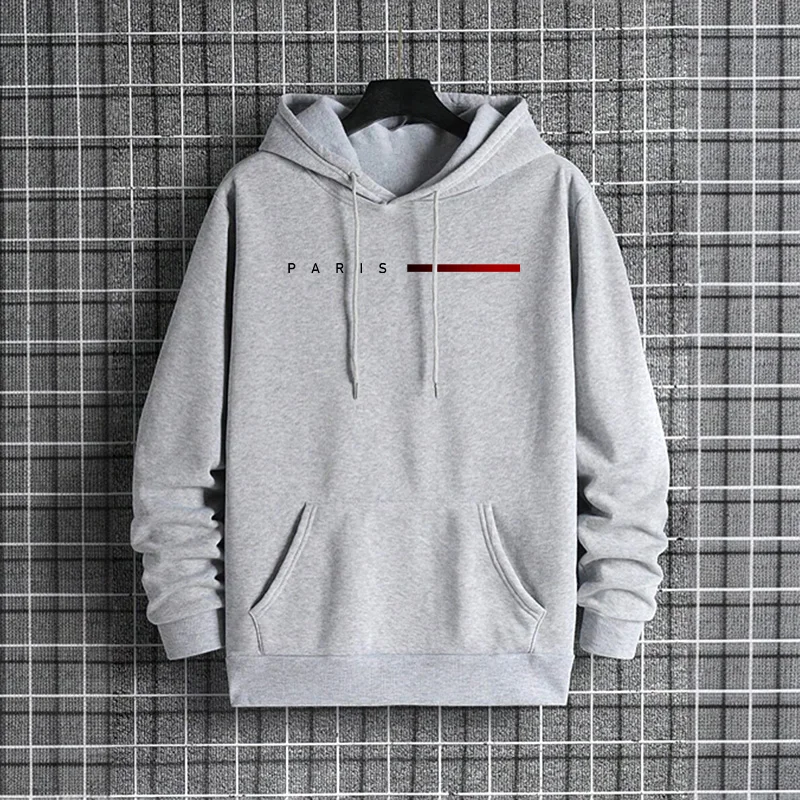 Trendy herensweater met capuch - Street Fashion Paris 2025 recensie en prijs
