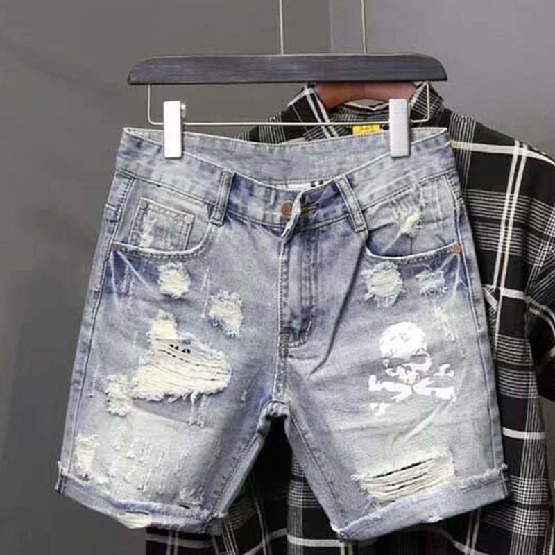 Zomer Heren Versleten Kraal Ga - Street Fashion Jeans Men recensie en prijs