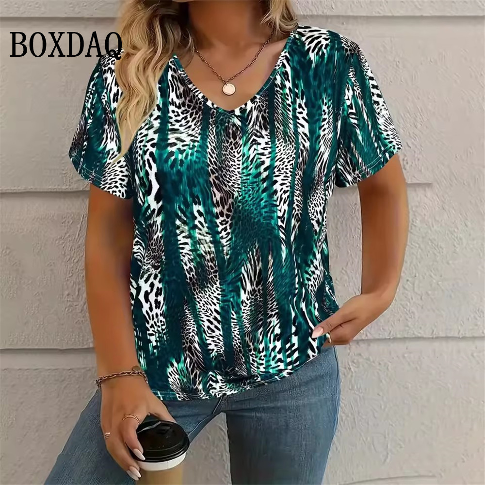 Zomer Vintage Luipaard 3D Prin - Street Fashion Plus Size recensie en prijs